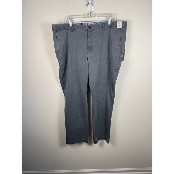 Tommy Bahama Other - Tommy Bahama Boracay Flat Front Pants Mens 44x32 Fog Grey Chino T115496 NEW